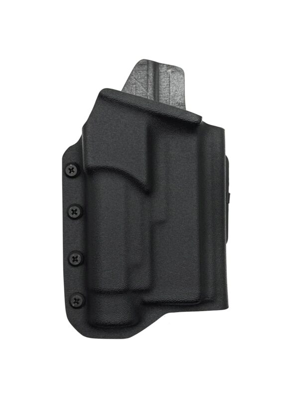 Kabura KYDEX CUSTOM GUNS PiRO Z LATARKĄ (zewnętrzna, na pas)
