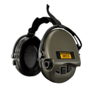 Aktywne ochronniki słuchu Supreme Pro-X - Nakarkowe - Zielone - 76302-X-G-S